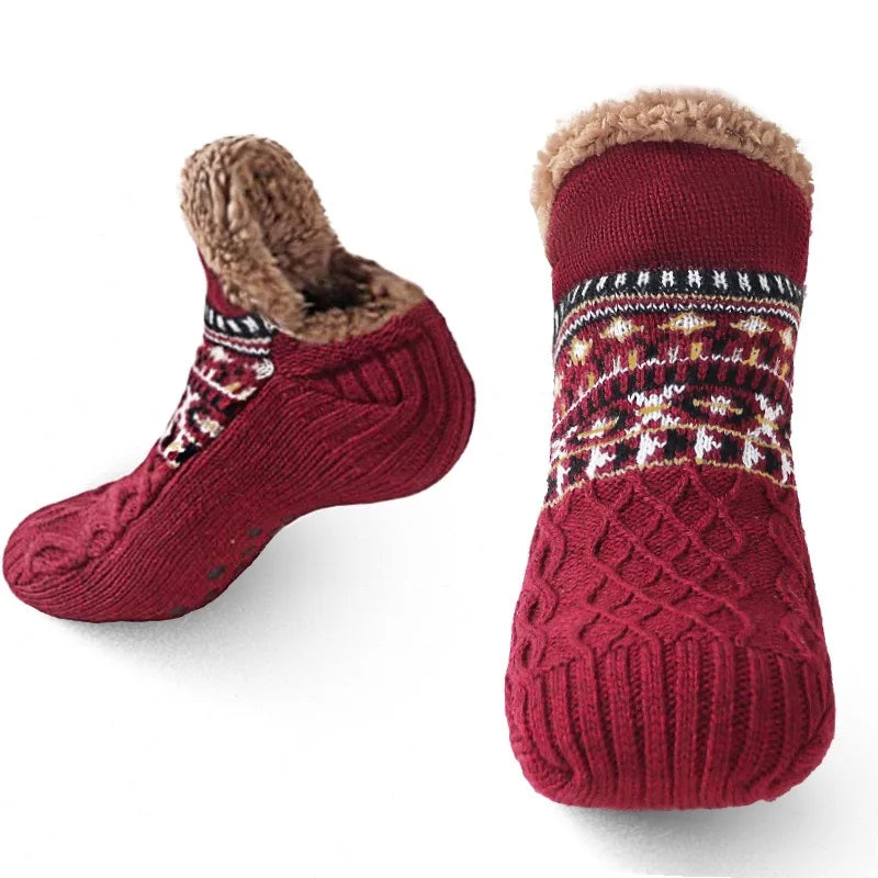 Fall and Winter Floor Socks Home Warm Women Men Socks Snow Socks Sleep Carpet Socks Slippers Socks Men Non-slip Yoga Socks 2025