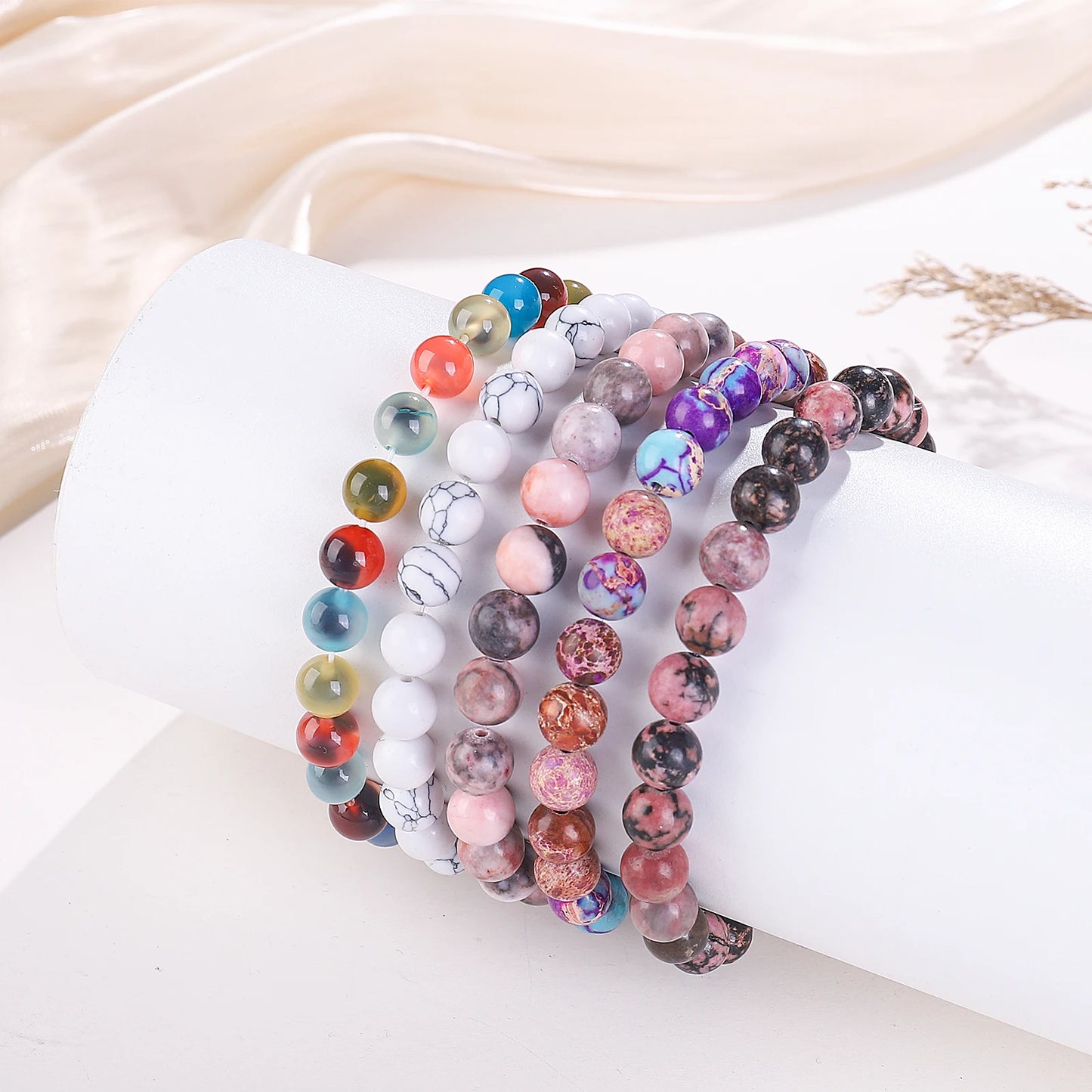 Gifts for Mom Birthday, Mother's Day Gifts Valentine's Day Gifts for Mom Mother, Natural Stone Bracelets Jewelry for a LifeTime!