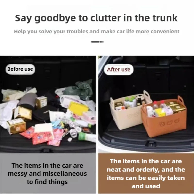 Foldable Car Storage Box Women's Cosmetic Storage Basket Desktop Storage Box Snacks Toys Storage Basket Dirty Clothes Basket