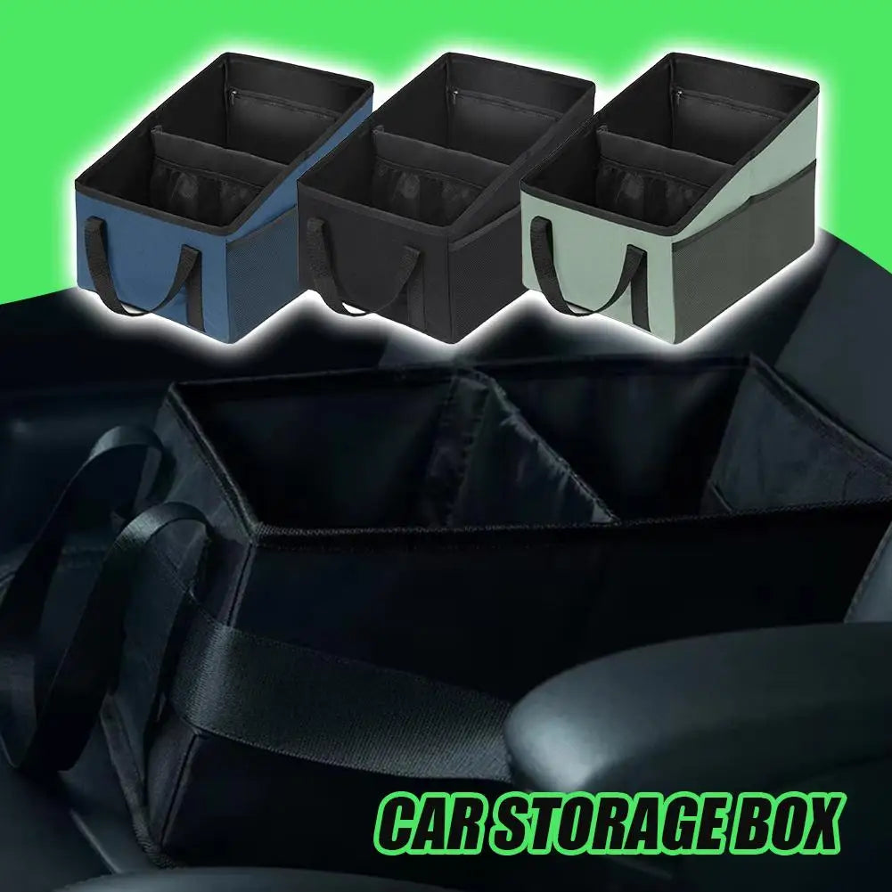 Car Storage Organizer Box Large Capacity Space-saving New Automotive Backseat Car Storage Box Outdoor Trunk Organizer