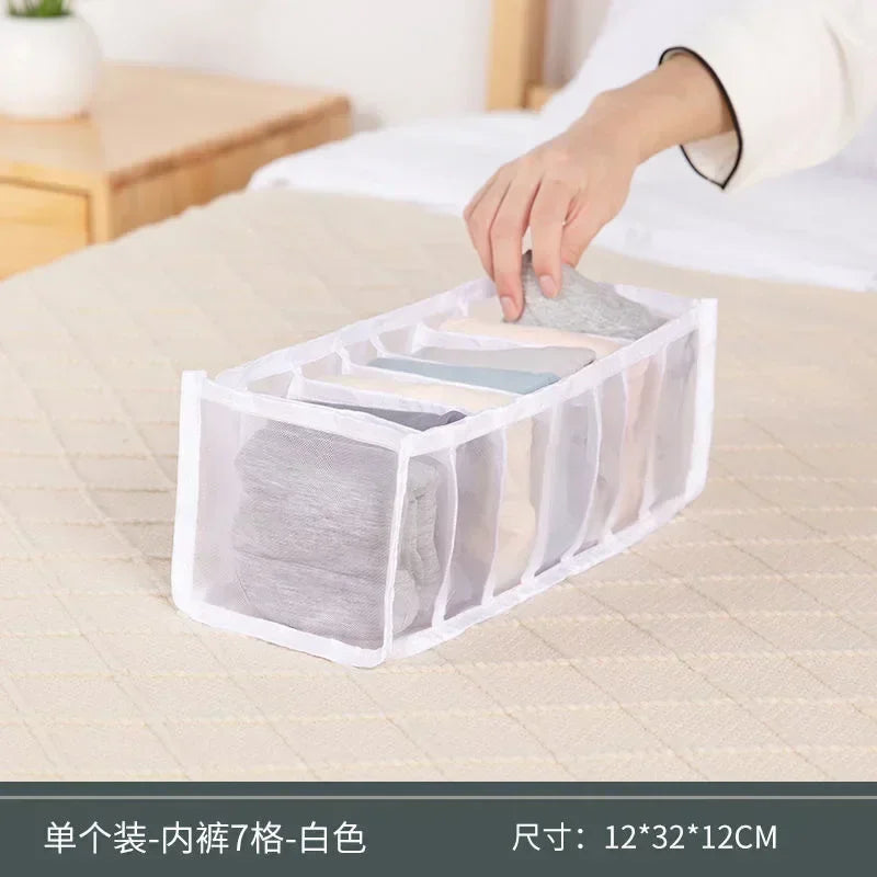 Underwear Drawer Organizer Storage Box Foldable Closet Organizers Drawer Divider Storage Boxes For Underpants Socks Bra