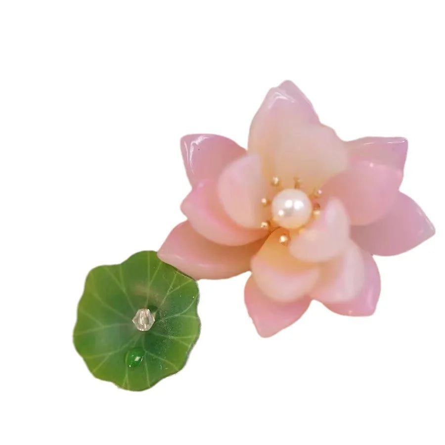 Fairy Flower Hair Clips Chinese Style Hanfu Hair Accessories For Girls Headwear Barrettes Vintage Wedding Headpiece Hair Jewelry