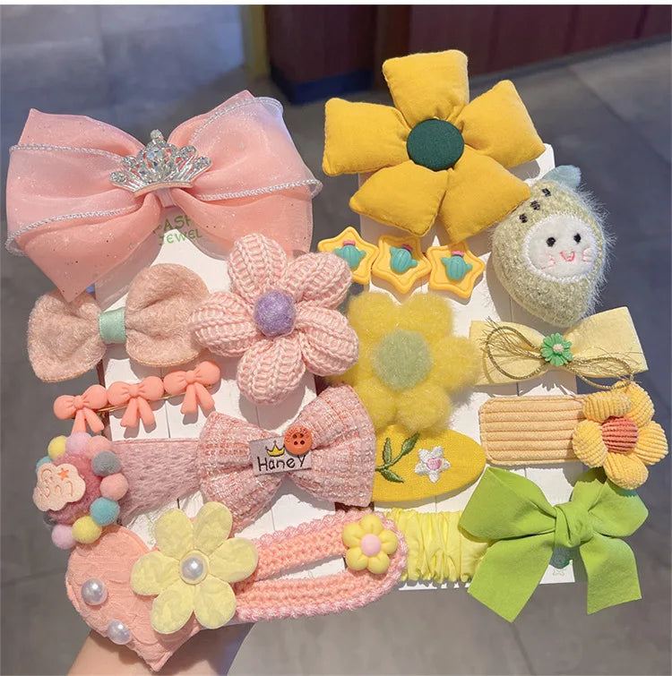 Children's Plush Hair Clip Autumn and Winter Little Girls' Side Barrettes Cute Girls' Baby Headwear 2024 New Hairpins