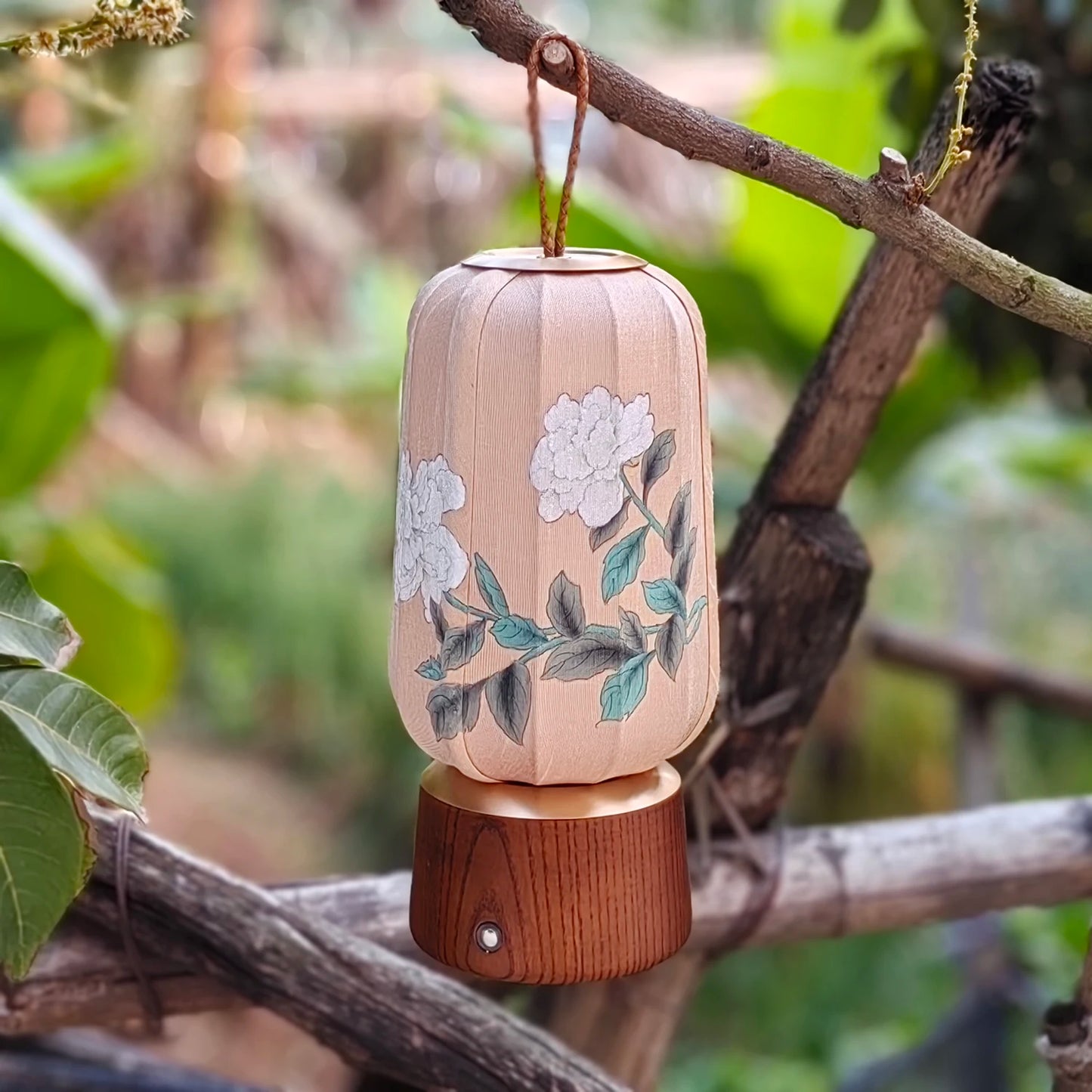New Fabric Lanterns Portable Table lamp Traditional style Hand Art Drawing decoration Atmosphere Reading Lamp for Tea room (Free Shipping) 💝💖🌹 (Free Shipping) 💝💖🌹