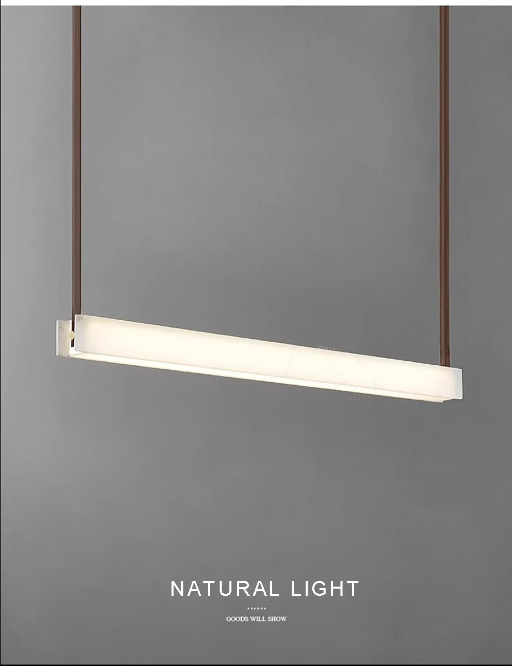 LED Light Luxury Leather Long Spanish Marble Pendant Light for lustre Living Room Recessed Decorative Lighting Ceiling Fixtures.