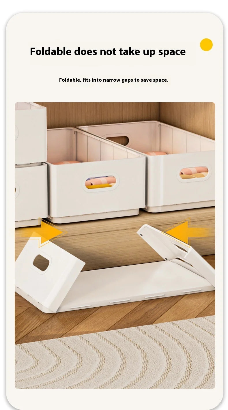 Wardrobe clothing organizer, drawer organizer, storage box with handles, foldable clothes, T-shirts, ties, scarves, towel storag
