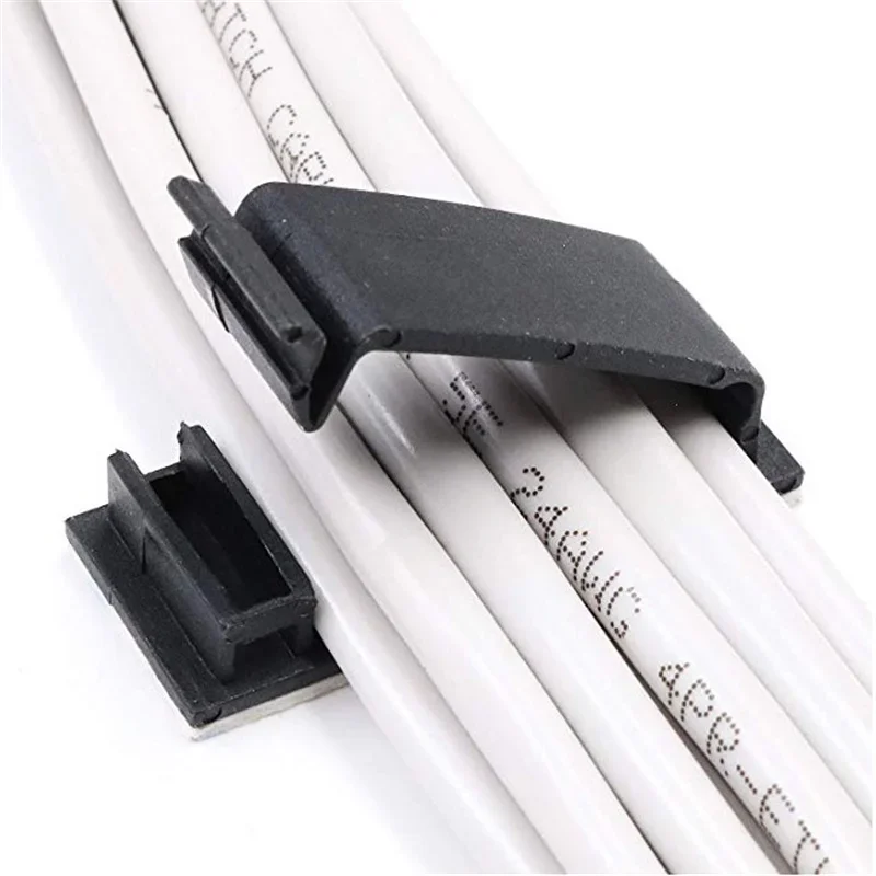 Cable Fixing Clip Cable Wire Sorting Buckle Chassis Organizer 19*47 Black and White Organizer