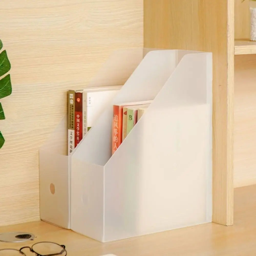 Sundries Storage Box Folding File Storage Box Desktop Organizer Transparent File Organizer Box Paper Organizer Minimalism