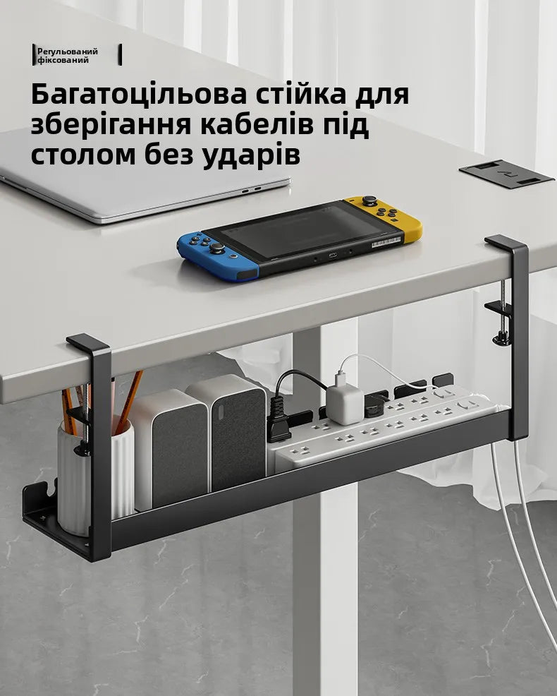 under Desk Cable Organizer Box Slot Office Desk Cable Management Holder No Drilling Required Cuter Cable Organizer Box