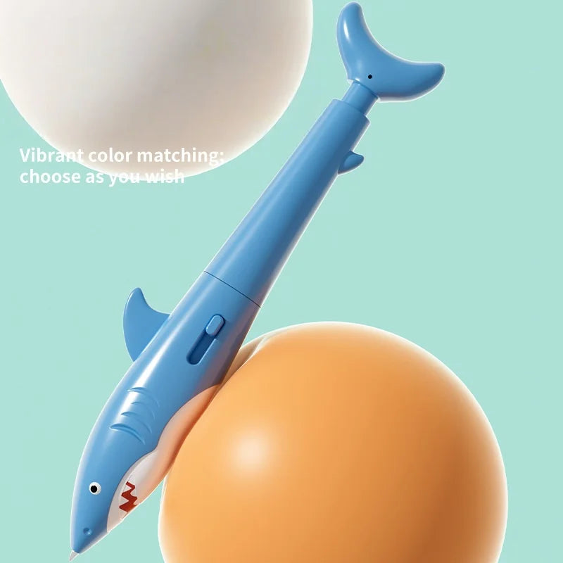 Novelty Shark Water Spray Ballpoint Pen Creative Water Gun Pen Student Writing Pens Toy Gifts Water Pistol Pen Stationery Supply