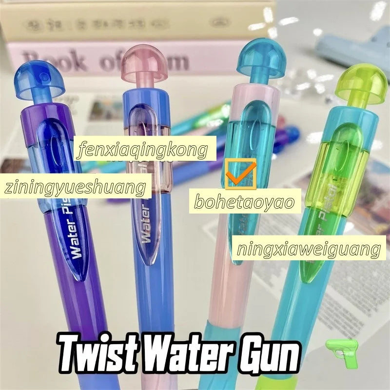 Novelty Shark Water Spray Ballpoint Pen Creative Water Gun Pen Student Writing Pens Toy Gifts Water Pistol Pen Stationery Supply