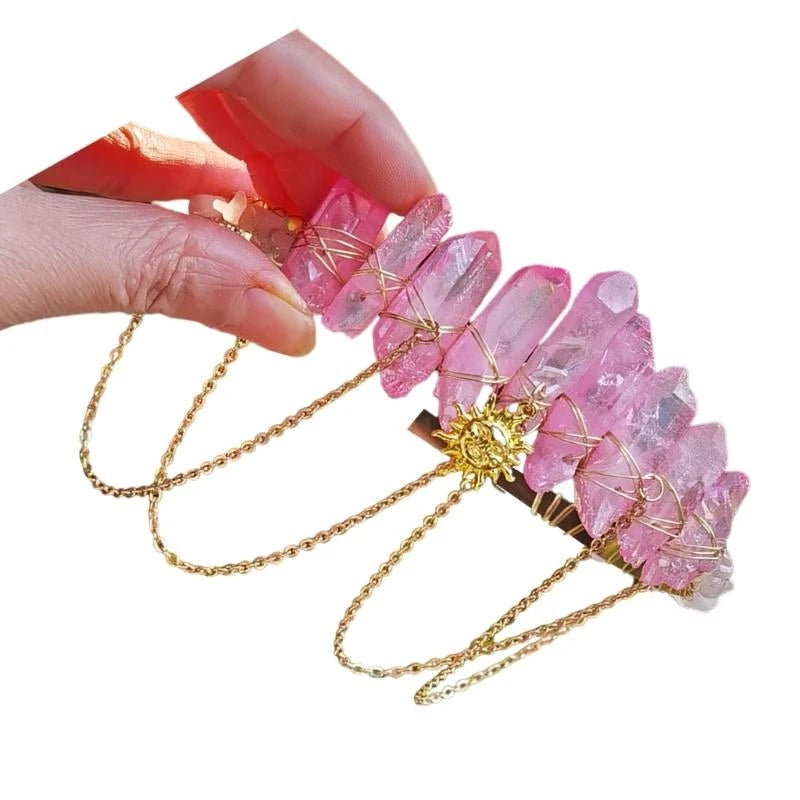 57QA Delicate Tiaras Birthday Headbands Elegant Hairbands for Girls Birthday Party Photo Props Headwear Crowns