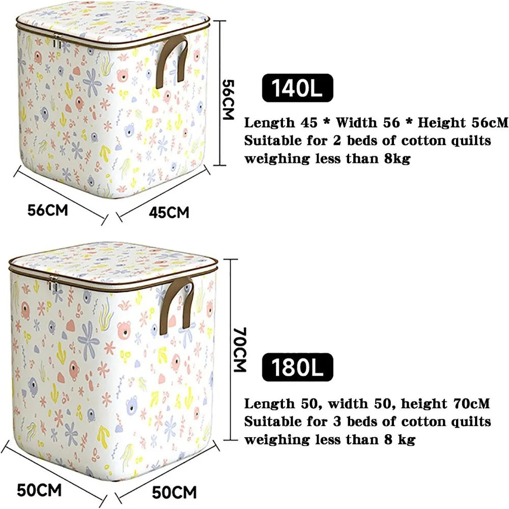 Portable Clothing Storage Box Foldable Closet Storage Box With Durable Handle Large Capacity Toy Storage and Sorting Box New