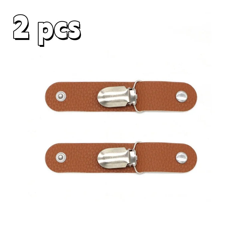 Travel Leather Hat Clip Outdoor Backpack Luggage Storage Bag Leather Hat Clip Multifunctional Straw Hat Clip Hat Accessories