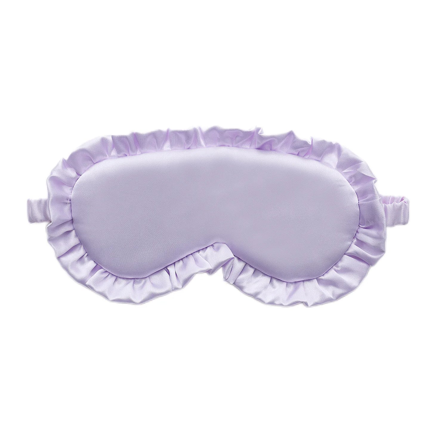 Silk Eye Mask Artificial Filament Artificial Silk Mask Sleep Eye Cover Ruffled Design Blackout Eye Patch For Suitable For Men