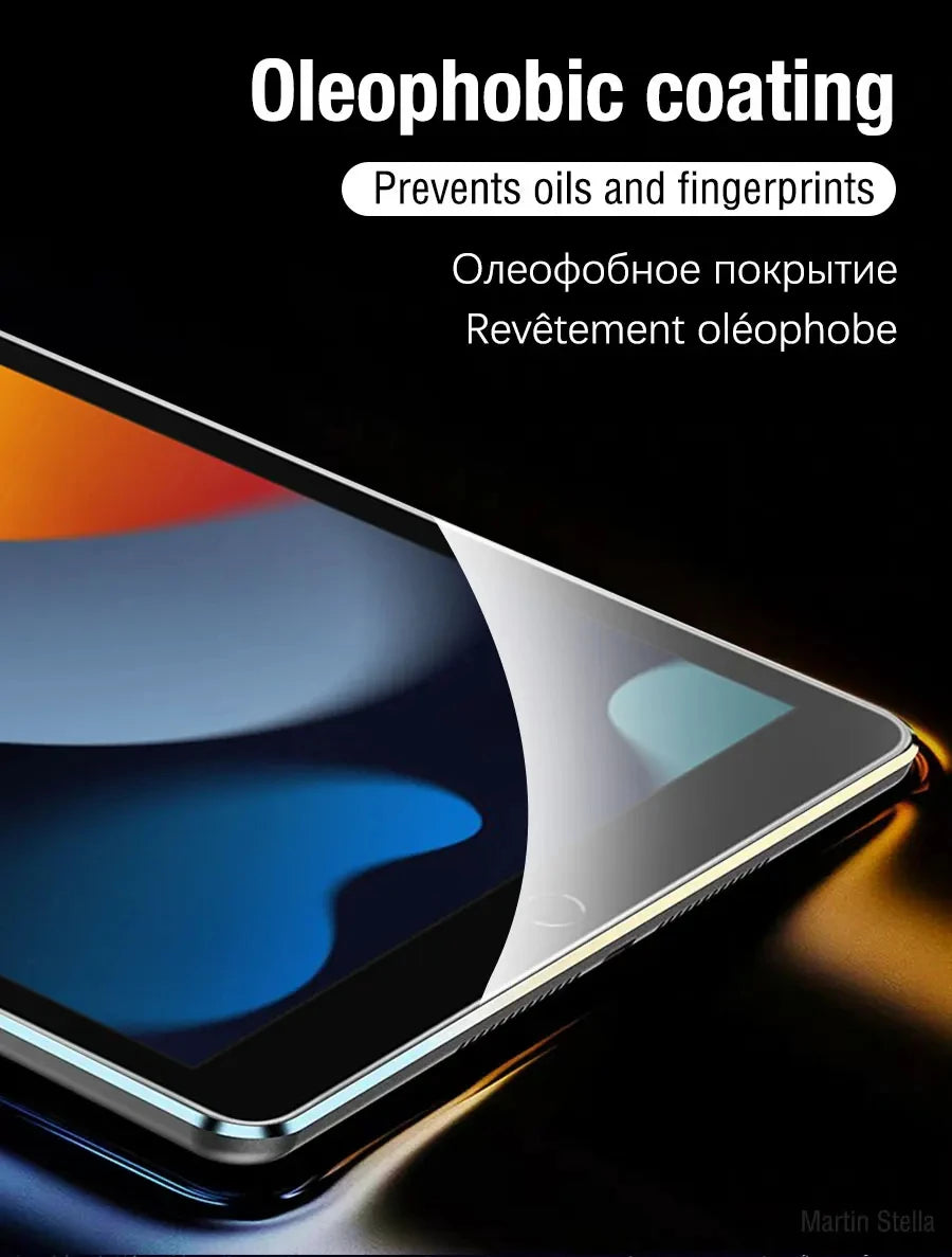 For Ipad 10.2 9th 8th 7th Generation Tempered Glass Screen Protector On Ipad 9 2021 8 2020 7 2019 Film