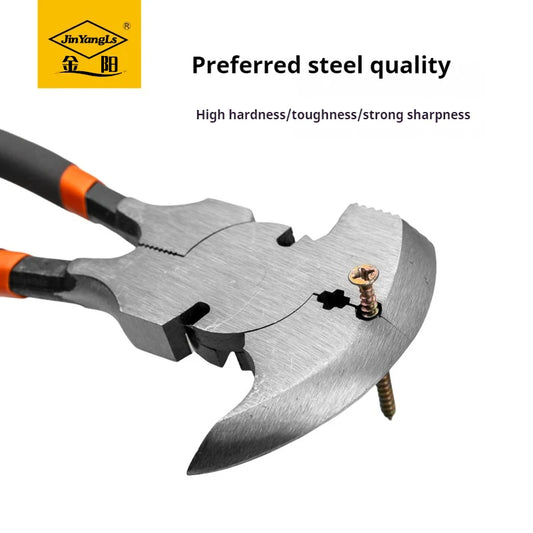 Fence Pliers 10.5 inch round head flat head multifunctional fence pliers garden fence carbon steel explosion-proof pliers