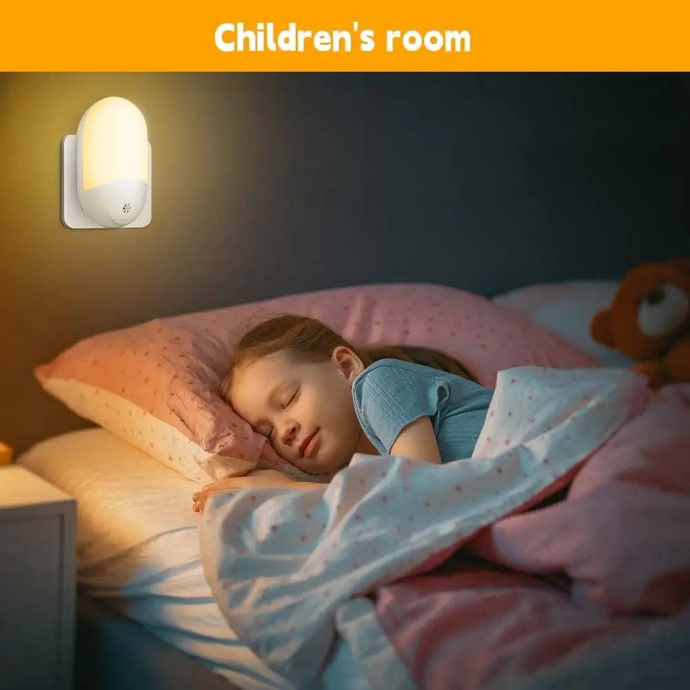 LED Night Light, Night Lights Plug in Walls with Dusk to Dawn Photocell Sensor, 0.5W Energy Saving Plug in Night Lighting