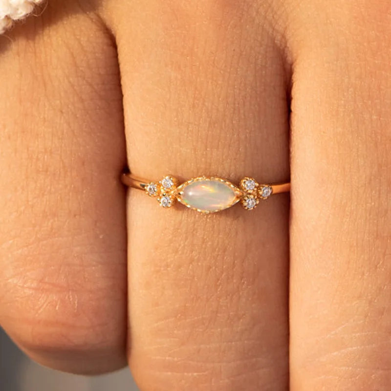 Stylish, romantic and chic Opal women's rings, the perfect piece of jewelry for an engagement or wedding