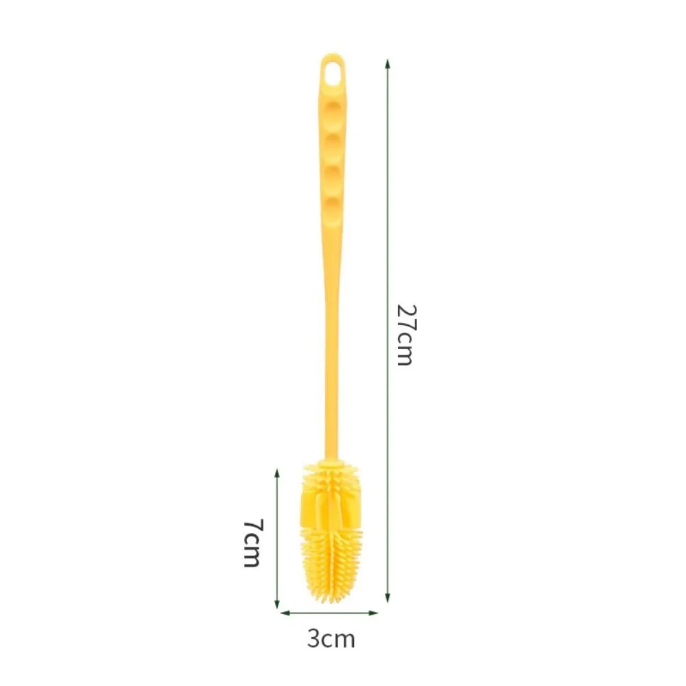 Cleaning Supplies Silicone Cup Brush Long Handle Portable Cup Scrubber Multipurpose Bottle Cleaning Brush Household