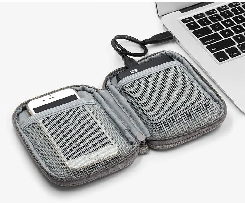 Travel Closet Organizer Case for Headphones Storage Bags Digital Portable Zipper Accessories Charger Data Cable USB Pouch