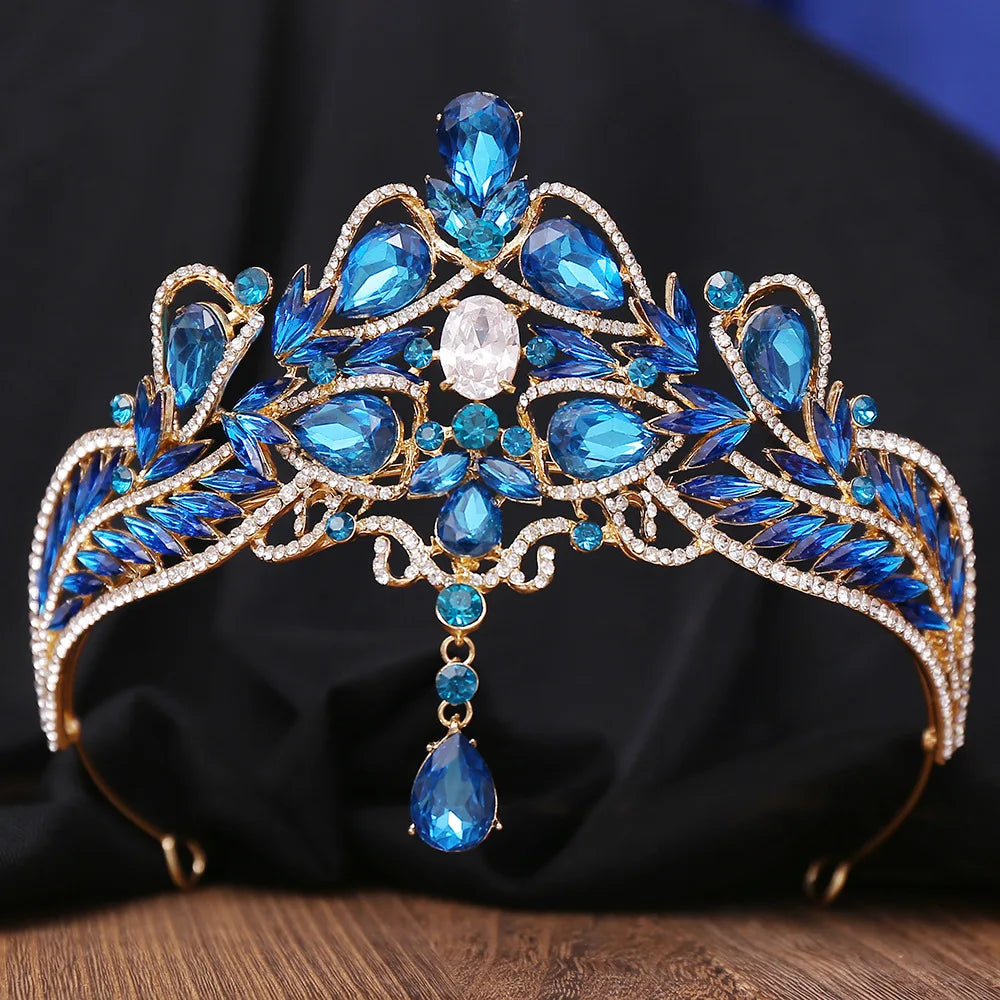 Luxury Wedding Crown for Bride Tiaras Rhinestone Hair Jewelry Gifts Crystal Hair Accessories Women Headband Bridal Headwear (Free Shipping) 💝🌹💖
