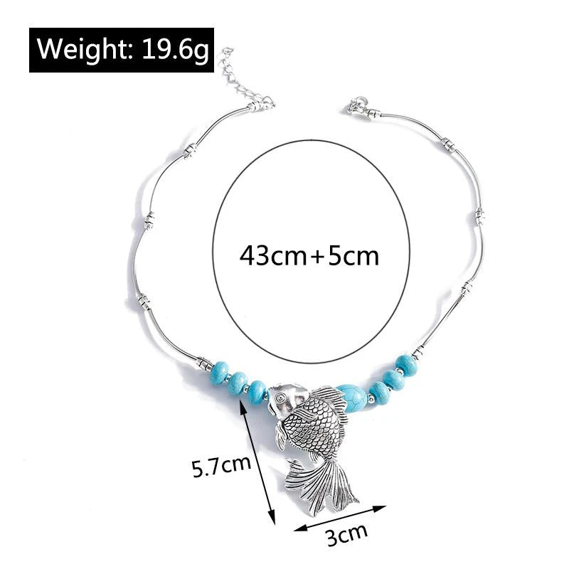 Fashion Choker Necklaces for Women Female Metal Round Vintage Statement Necklace Girls Party Holiday Jewelry Gifts