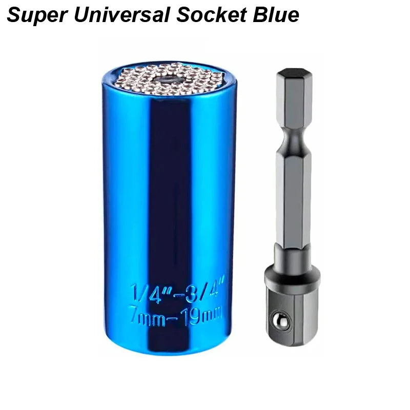 Universal Socket Wrench Torque Head Set Ratchet Super Sleeve Gadget Power Drill Adapter Magic Grip Spanner Key Multifunctional