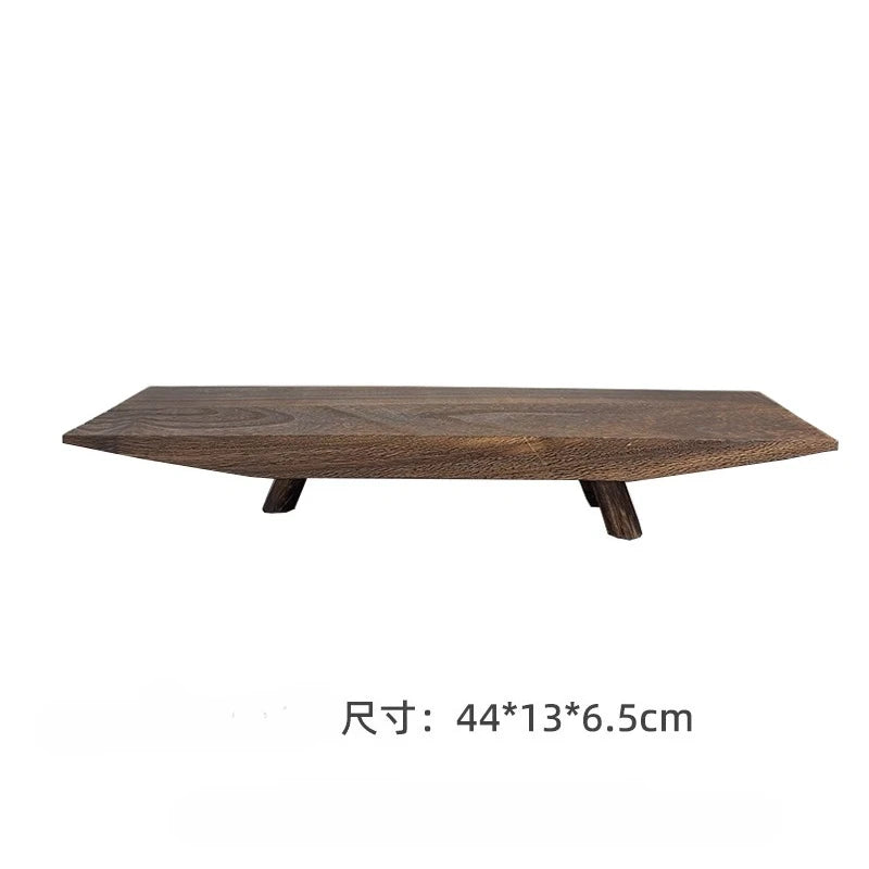 Wooden Tray Rectangular Household Small Tea Tray Multi Functional Desktop Decoration Ornament Storage Kitchen Organizer Frets
