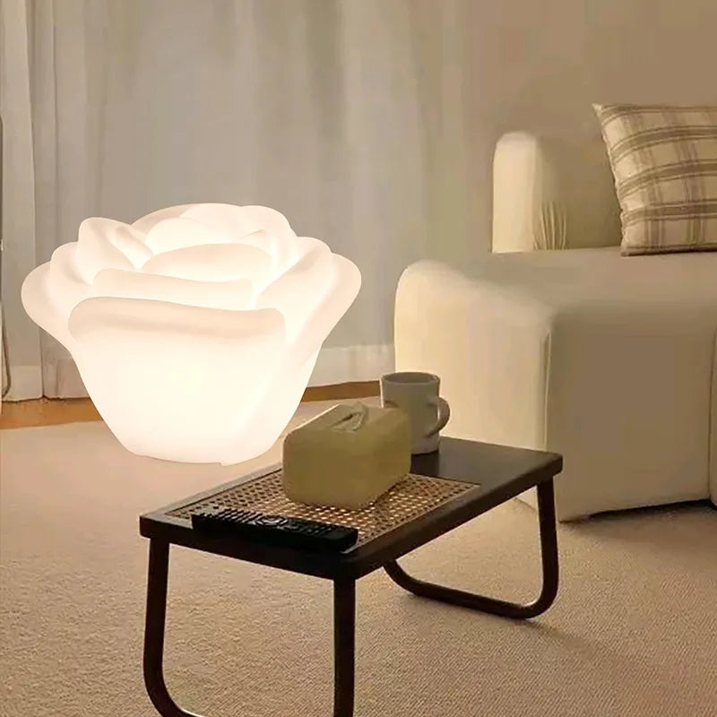 Nordic petal LED floor lamp living room bedroom flower lamp modern warm personalized decorative table lamp