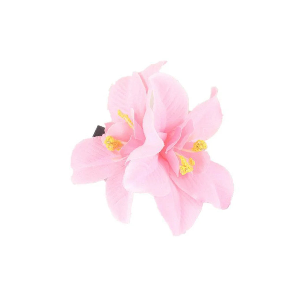 1PC Fashion Flowers Hair Clips Women Bohemia Bridal Orchid Hairpins Wedding Accessories Girls Barrette Beach Hair Accessories