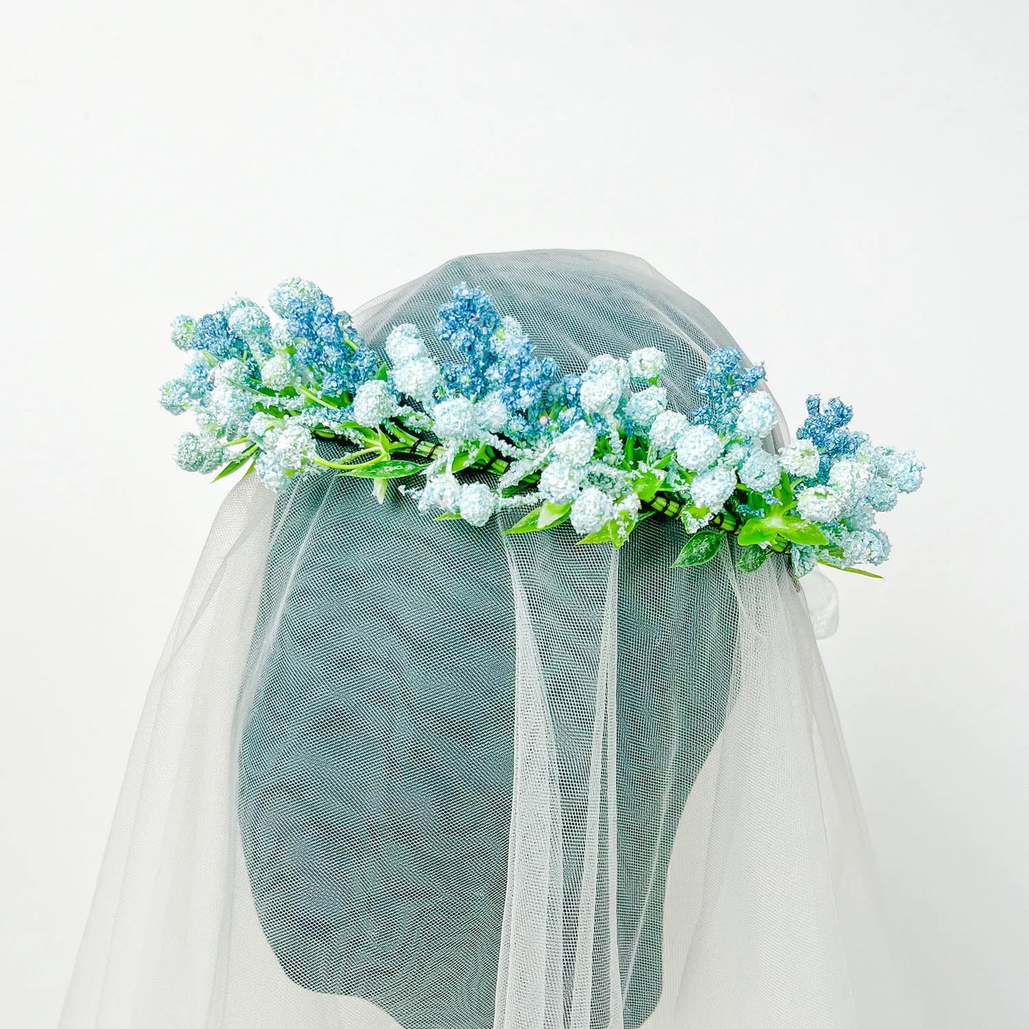 Breathable White Flower Crowns Tiaras Hairbands Romantic Sweet Gardland Women Wedding Hair Accessories for Bride Bridesmaids