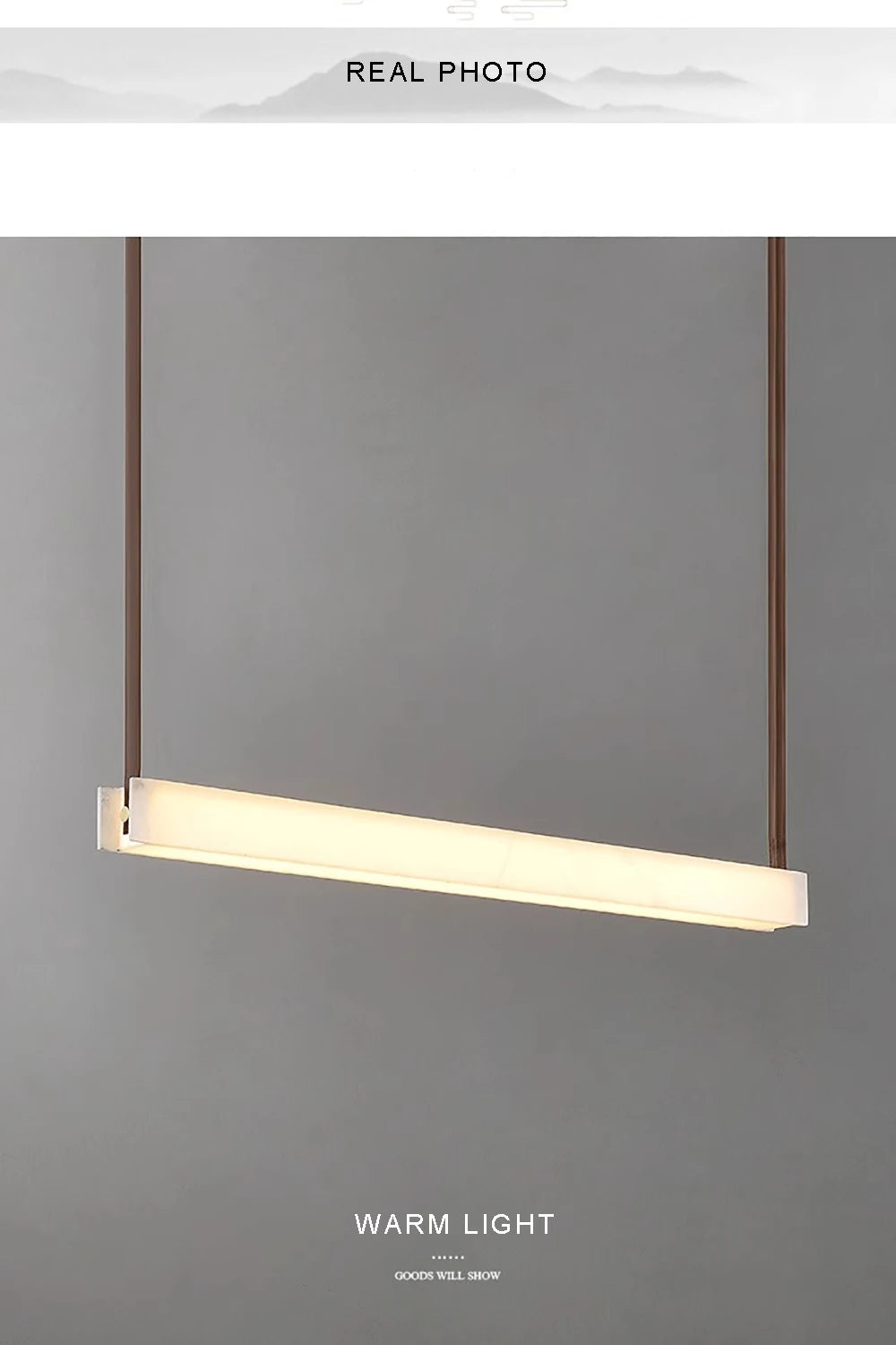 LED Light Luxury Leather Long Spanish Marble Pendant Light for lustre Living Room Recessed Decorative Lighting Ceiling Fixtures.