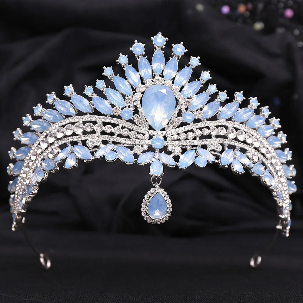 Luxury Wedding Crown for Bride Tiaras Rhinestone Hair Jewelry Gifts Crystal Hair Accessories Women Headband Bridal Headwear (Free Shipping) 💝🌹💖