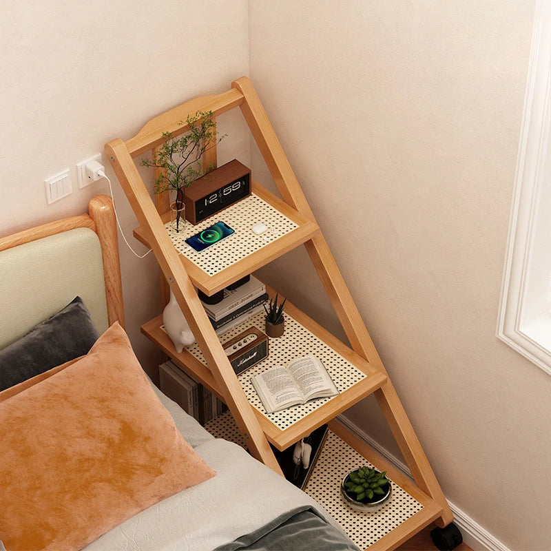 Multifunctional Foldable Storage Holders Multilayer Household Landing Organizer Indoor Mobile Night Table Living Room Furniture