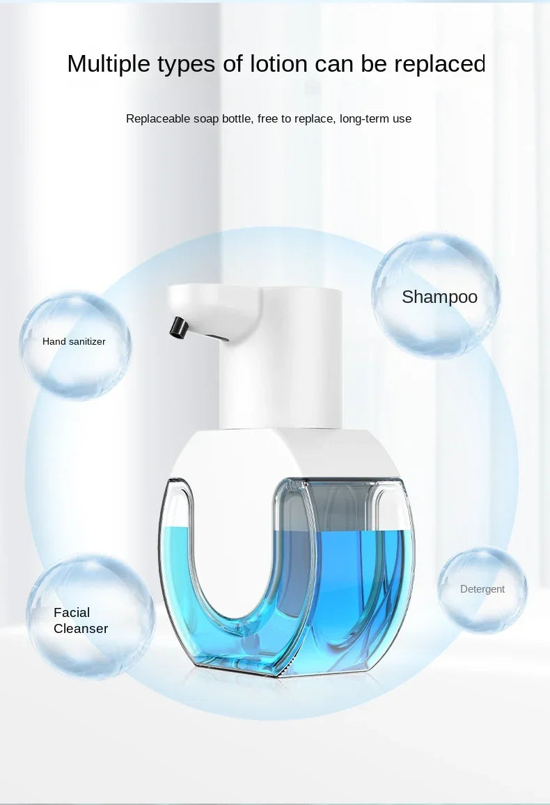 NOCCLILI Smart Soap Dispenser 420ml Touchless Motion Sensor Washing Hand Device Wall-Mounted Liquid Soap Dispenser