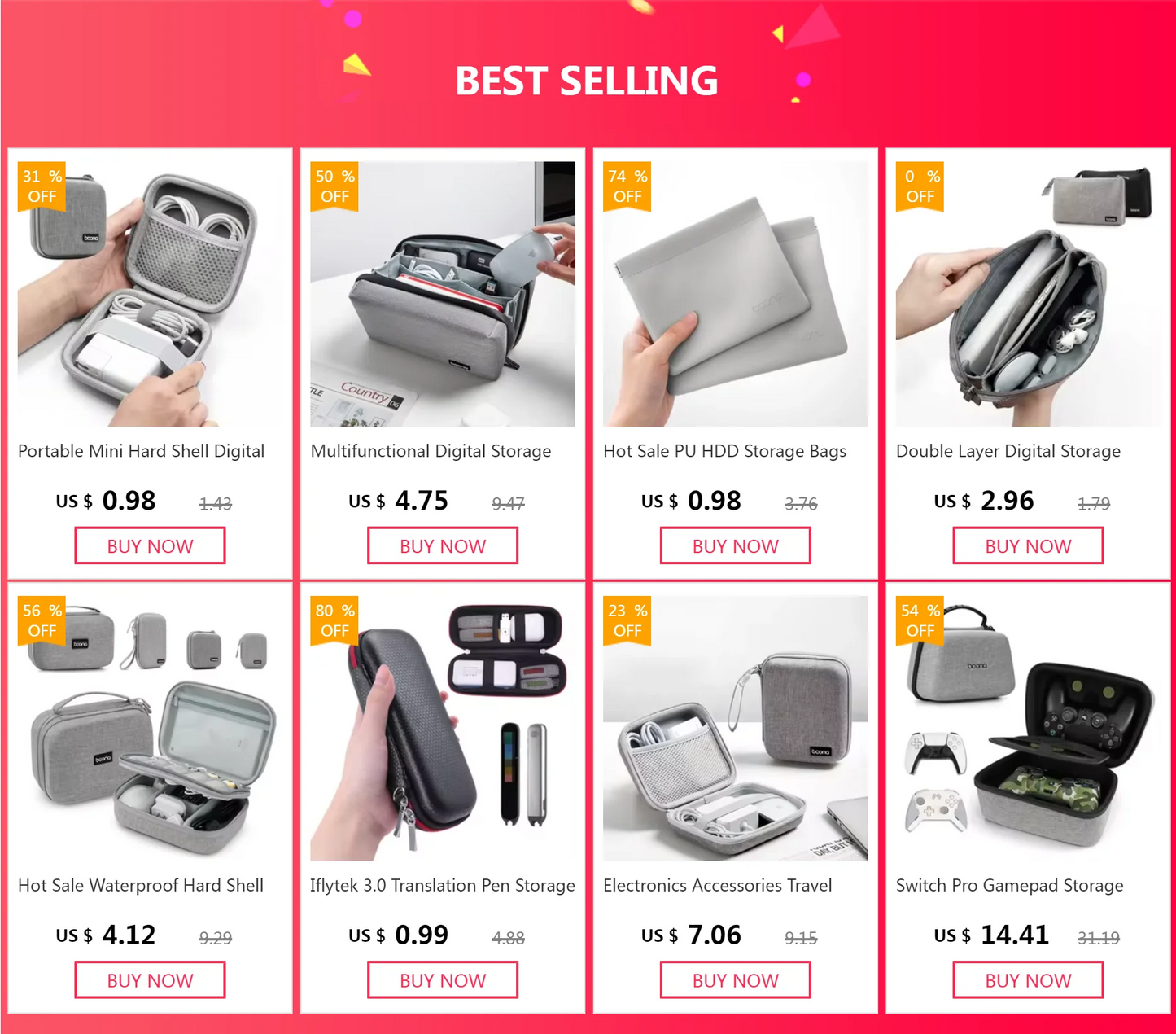 Travel Closet Organizer Case for Headphones Storage Bags Digital Portable Zipper Accessories Charger Data Cable USB Pouch