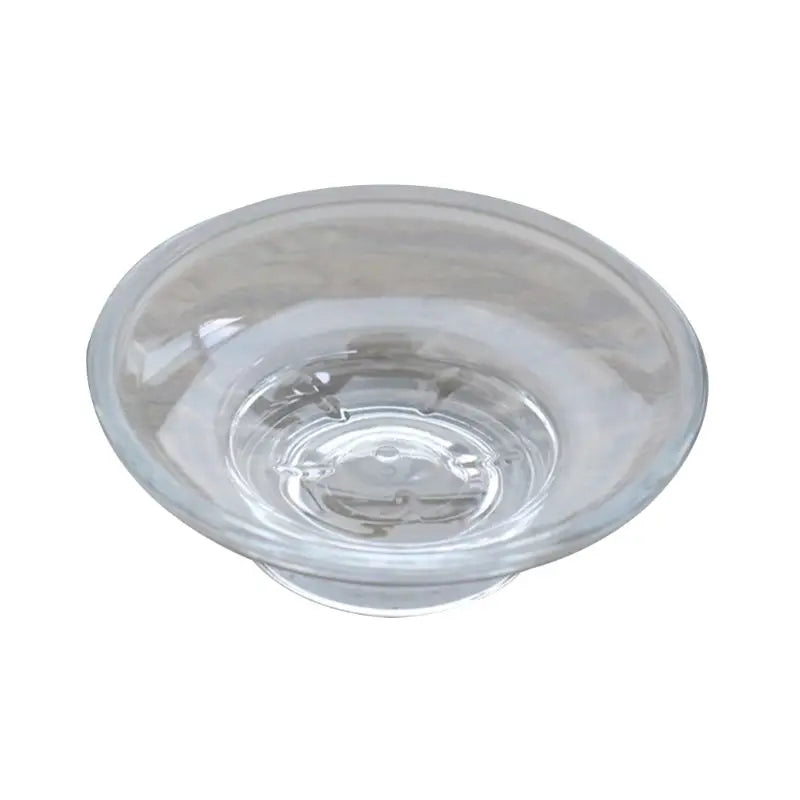Clear Glass Soap Dish Bar Soap Holder Round Soap Saver Tray Soap for Case Soap Box for Shower Bathroom Kitchen Home Bar