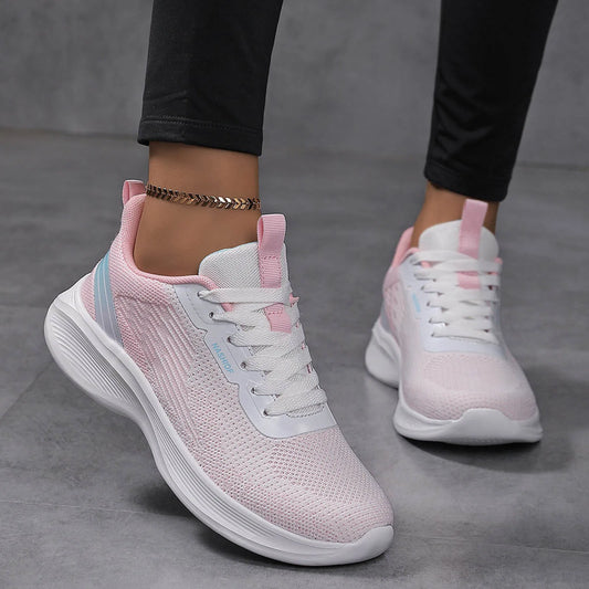 Fresh Foam Sneaker Women'S Women Sports Shoes Fashionable New Pattern Mesh Breathable And Comfortable Wedgie Sneaker For Women