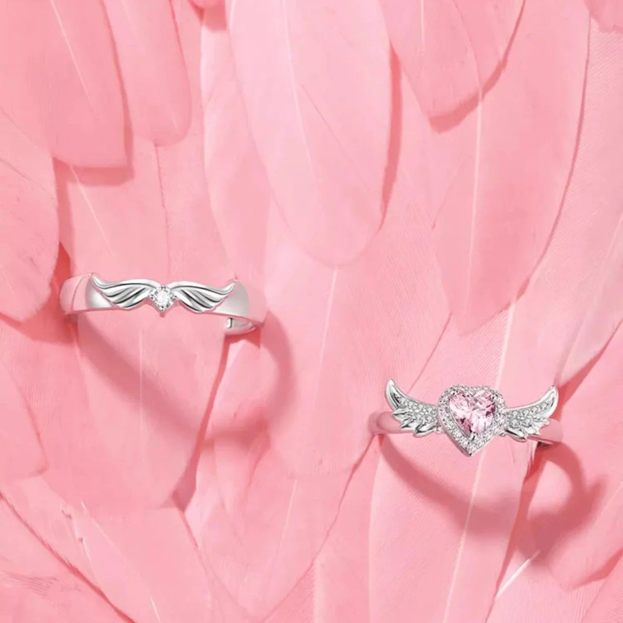 Respectable and Sophisticated Angel Wings with Gorgeous GemStone!