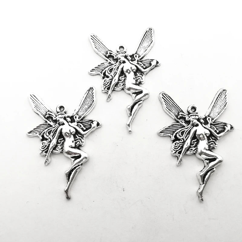 Fairy Wings Charms for Jewelry Making Angel Pendants Keychains Earrings Necklace DIY Handmade Accessories Wholesale 4 Pcs/lot