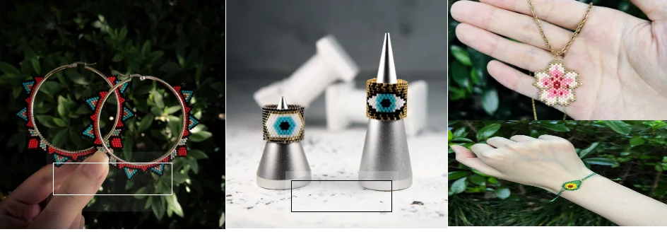 Fairywoo Ethnic Flower Earring For Lady Rose Jewellery Miyuki Bead Free shipping Jewelry Handmade Earrings Friendship Wholesale