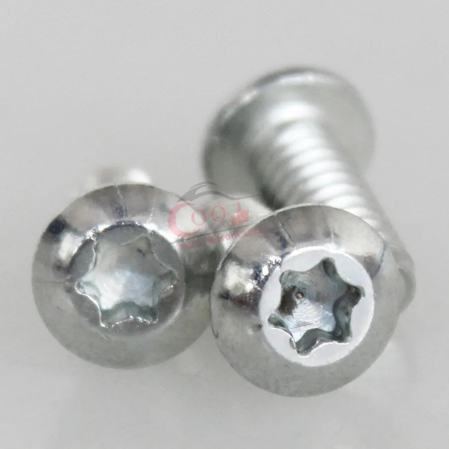 3pcs Chrome Windshield Bolts Kit Hex Hexagon Socket Allen Round Button Head For Harley Electra Glide Touring Models 1996-2013