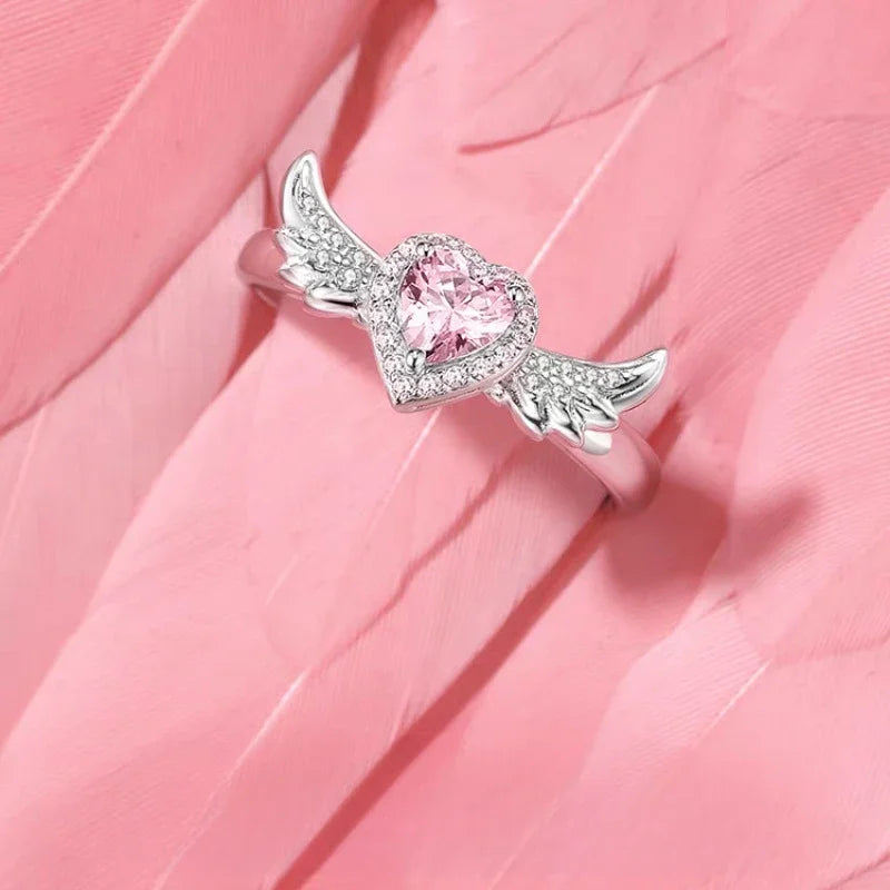Respectable and Sophisticated Angel Wings with Gorgeous GemStone!