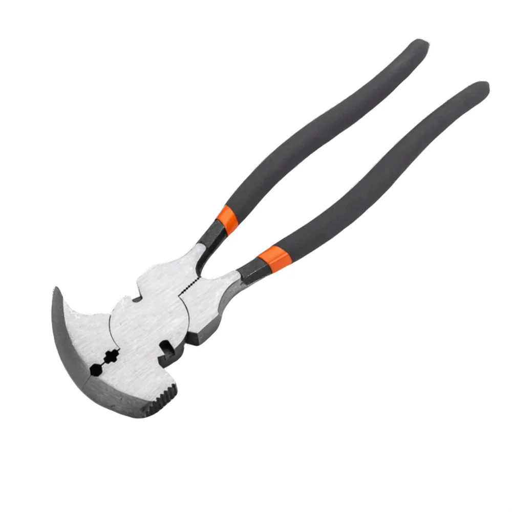 Fence Pliers 10.5 inch round head flat head multifunctional fence pliers garden fence carbon steel explosion-proof pliers