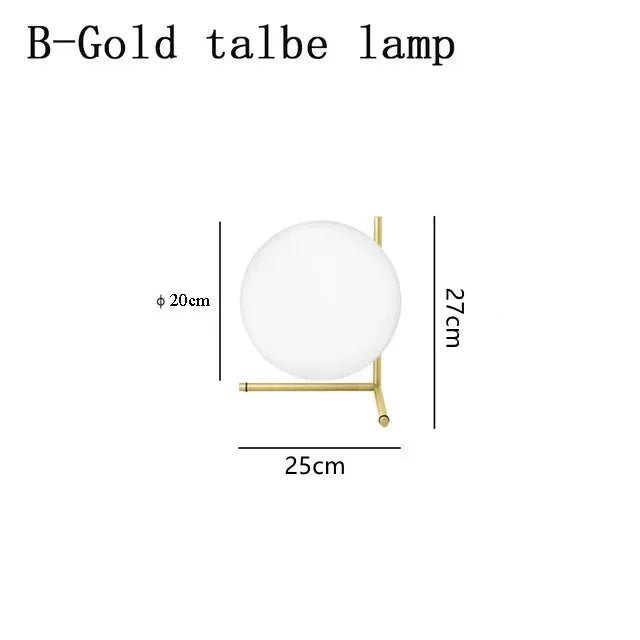 Modern Glass Ball floor lamps table lamp night light Nordic Simple Bedside Desk Home Decor LED Lustre Chandelier Light Lamparas