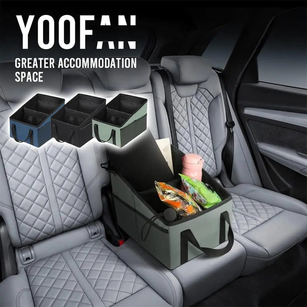 Car Storage Organizer Box Large Capacity Space-saving New Automotive Backseat Car Storage Box Outdoor Trunk Organizer