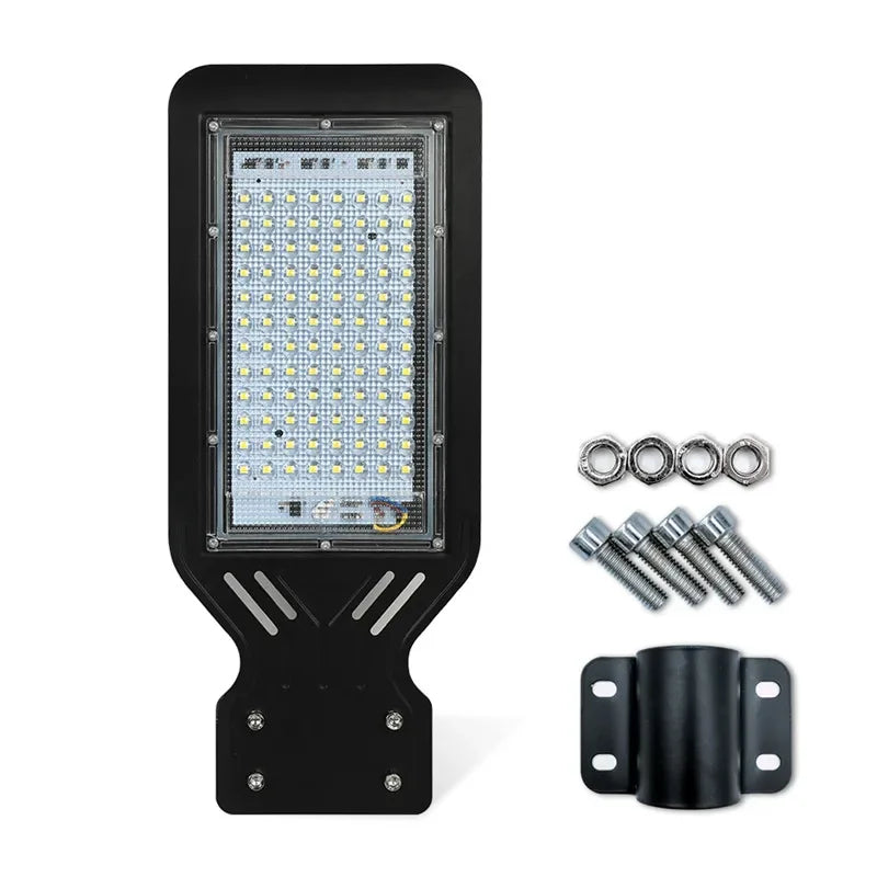 LED Street Lamp 100W AC 110V 220V 230V 240V Outdoor Floodlight Spotlight IP65 Waterproof Garden Road Street Pathway Pole Lights
