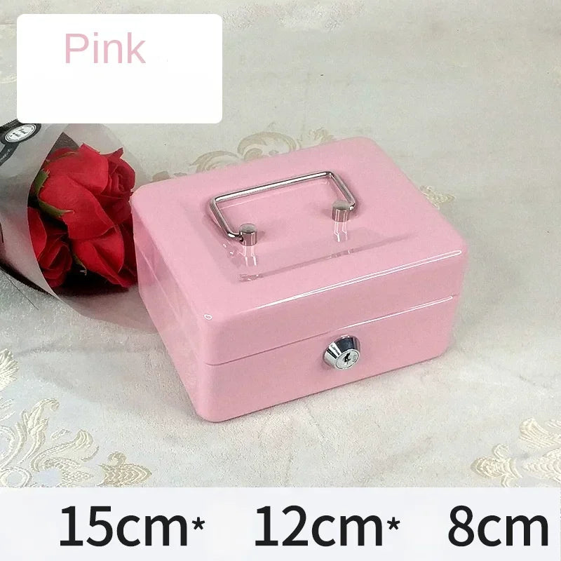 Protable Key Safe Box Key Locker Safe Home Shop Steel Safe Money Box Security Cash Box Storage Hidden Coin Money Jewellery