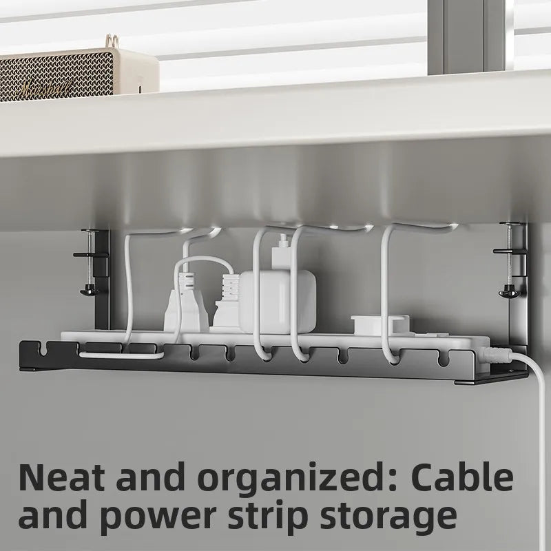 under Desk Cable Organizer Box Slot Office Desk Cable Management Holder No Drilling Required Cuter Cable Organizer Box